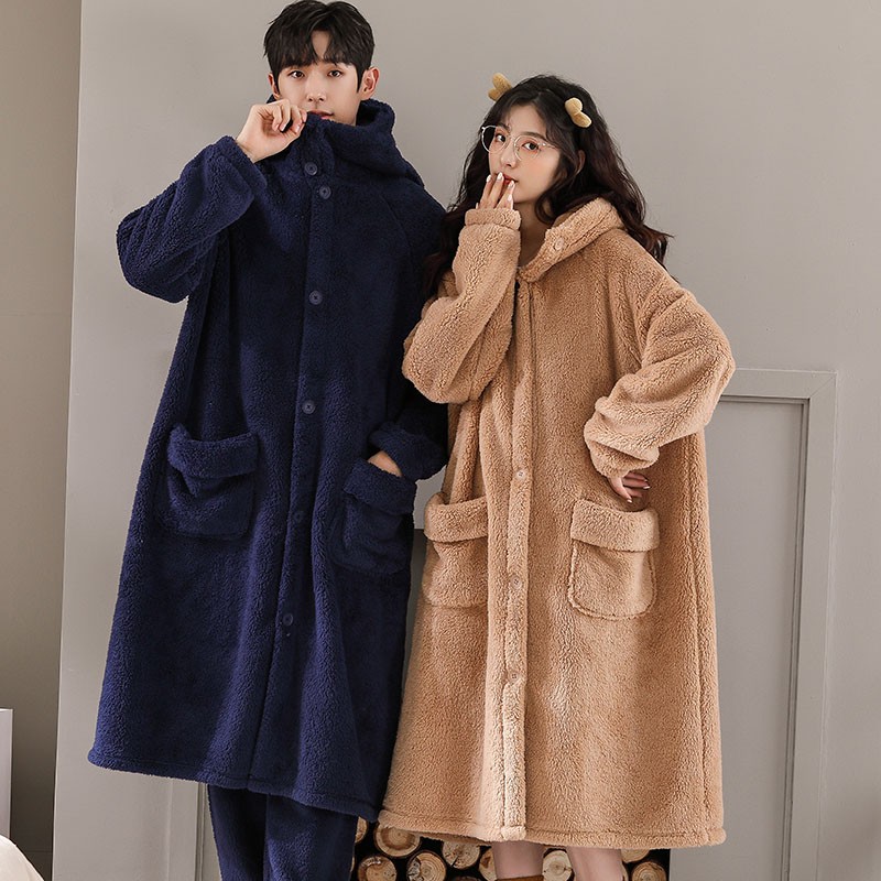 珊瑚睡衣女秋冬季可爱法兰绒