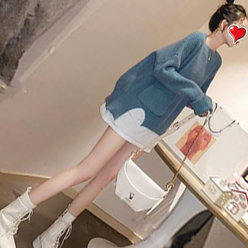 임산부 가을 상의 가을 겨울 신상 트렌드 엄마 인터넷 연예인 양복 봄 가을 스웨터 중기 패션 하의 셔츠