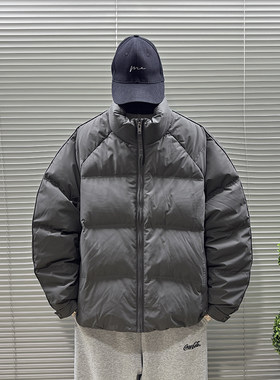 冬季新款26立领羽绒服男士修身短款白鸭绒夹克休闲外套男款面包服