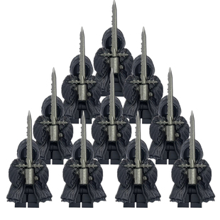 指环王亡灵骑士魔戒暗黑系反派戒灵王暗影魔君积木人仔玩具