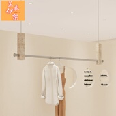 服装 买手店感吊挂架子 店展示架洞石上墙陈列侧挂衣服货架女装