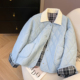 小C家 小棉袄保暖棉衣灯芯绒领夹棉外套 冬季 菱格棉服女款 2025新款