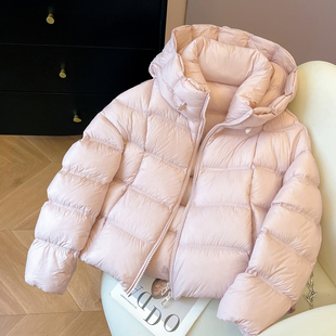 小C家 高质量鹅绒羽绒服女款2025新款冬季保暖面包服宽松连帽外套