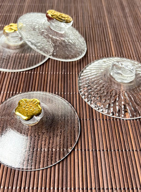 玻璃盖子泡茶盖单盖子茶具配件