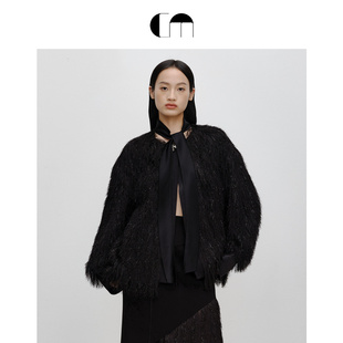 COMME 精致流苏细闪飘带短外套 MOI吕燕设计师春夏女装
