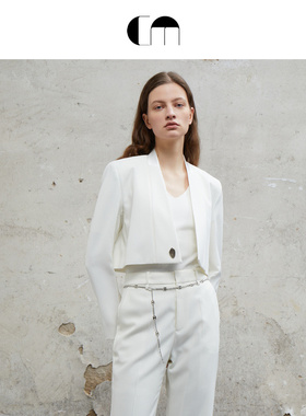 COMME MOI吕燕设计师早春女装职业高级感通勤羊毛西装