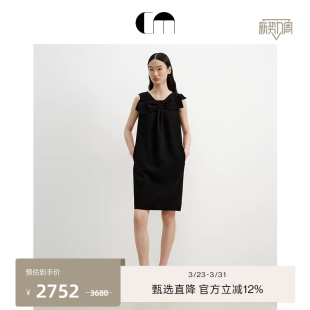 饰黑色无袖 蝴蝶结装 连衣裙 MOI吕燕设计师早春女装 COMME