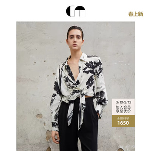 [烟火人家梁静同款]COMMEMOI吕燕设计师春女上衣轻熟法式小众衬衫