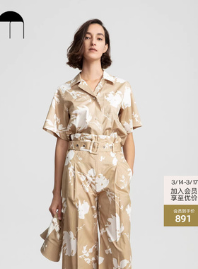 COMME MOI吕燕设计师早春女士纯棉设计感小众通勤衬衫