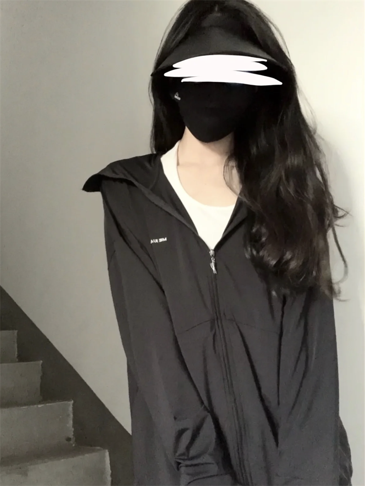 厂觅橘夏防晒衣原纱型女夏季款帽檐防紫外凉感宽松防晒服冰丝薄促