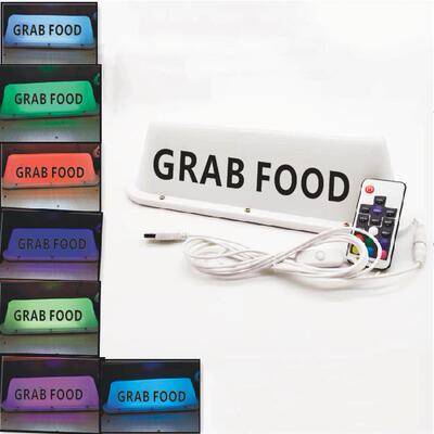 汽车电动车改装foodpanda, 搭车方便 外卖车灯grabfood 顶车灯
