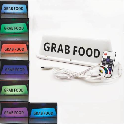 汽车电动车改装foodpanda, 搭车方便 外卖车灯grabfood 顶车灯