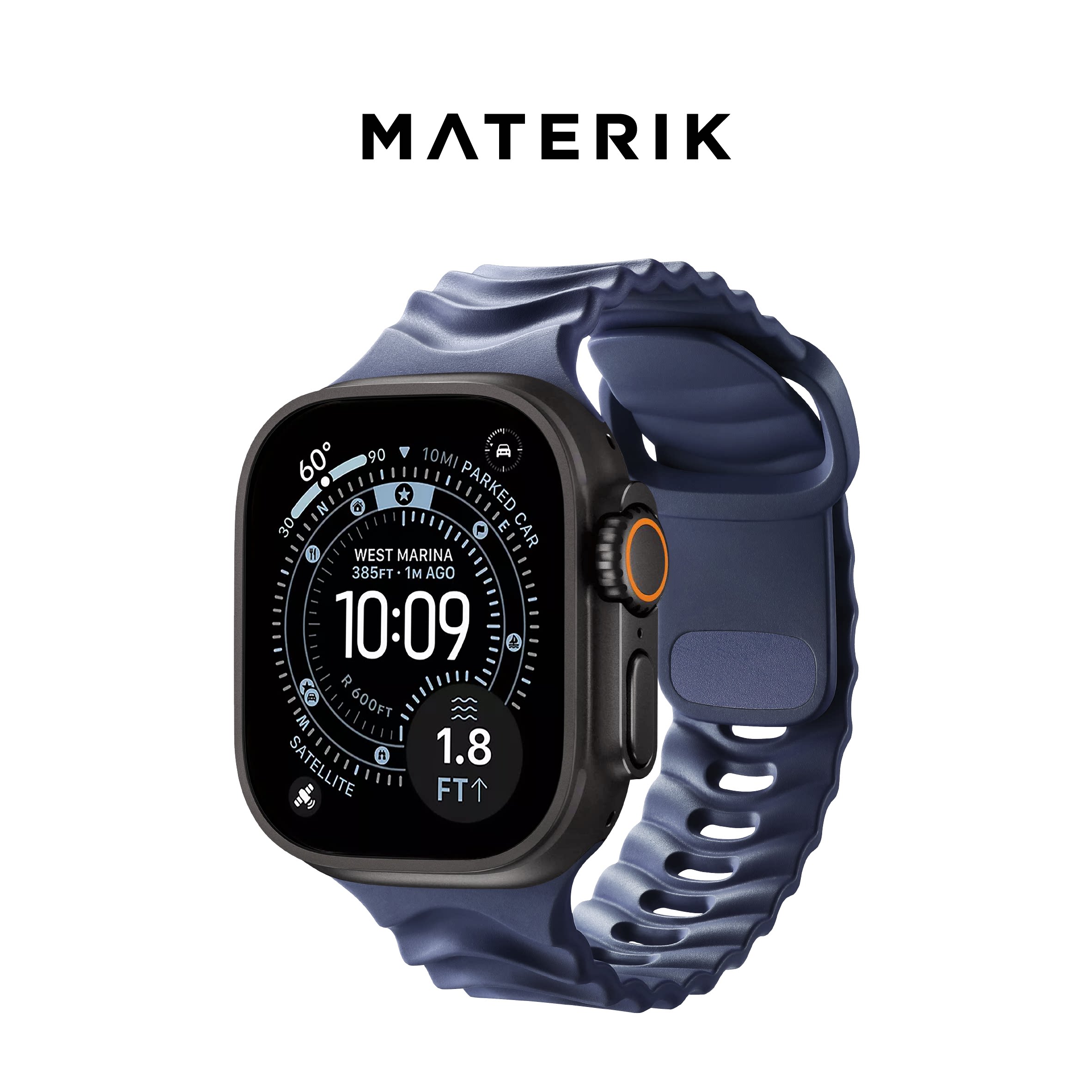 MATERIK 2025新品适用苹果手表iwatch表带氟橡胶FKM表带Ultra新品