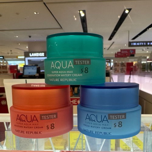 韩国NatureRepublic自然乐园AQUA深层补水保湿面霜80ML所有肤质