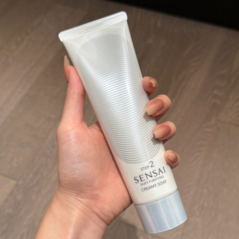 正品SENSAI丝光溢彩洗面奶125ml氨基酸保湿滋润型creamy soap洁面
