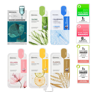 韩国美迪惠尔mediheal积雪草茶树维他命胶原蛋白舒缓补水保湿面膜