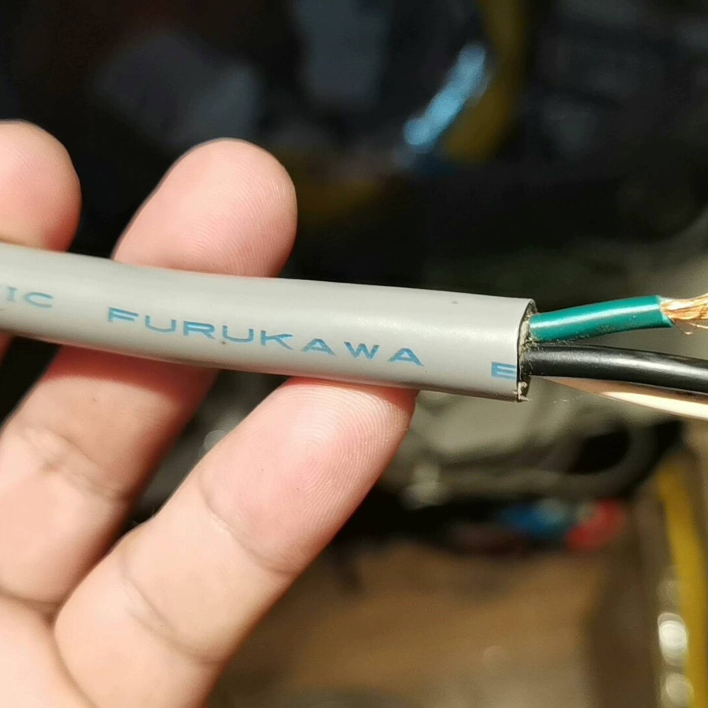 可议价进口古河电源线3芯1.25平方超软，线皮很厚全