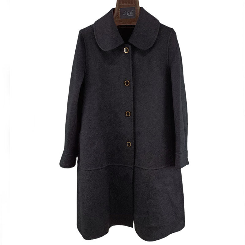100%羊毛双面呢中长款外套