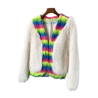 2025新款仿狐狸毛年轻款皮草外套