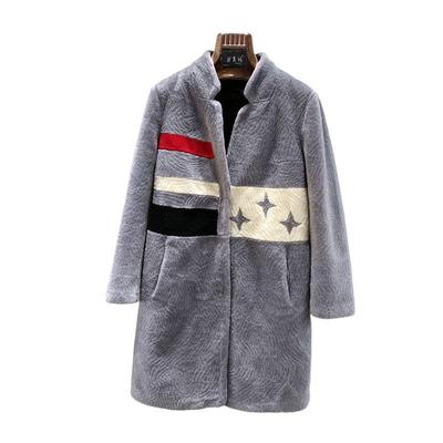 100%真羊毛秋冬皮草中长款