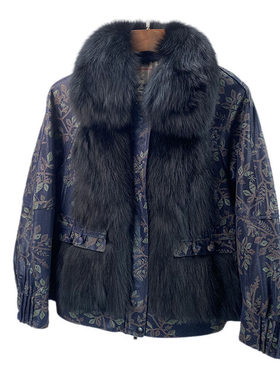 真皮皮衣女羽绒棉服冬季新狐狸毛