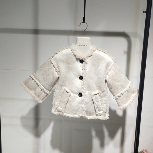 冬装洋气宽松羊羔毛网红女孩外套