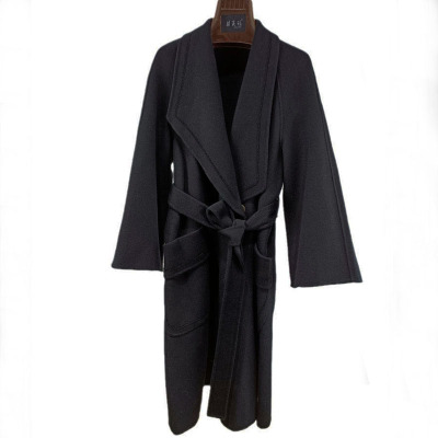 100%羊毛中长款双面呢宽松特价