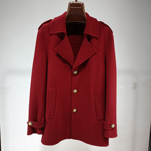 23新款韩版小西装羊毛大衣女常规款高端呢子短款羊绒双面尼外套女