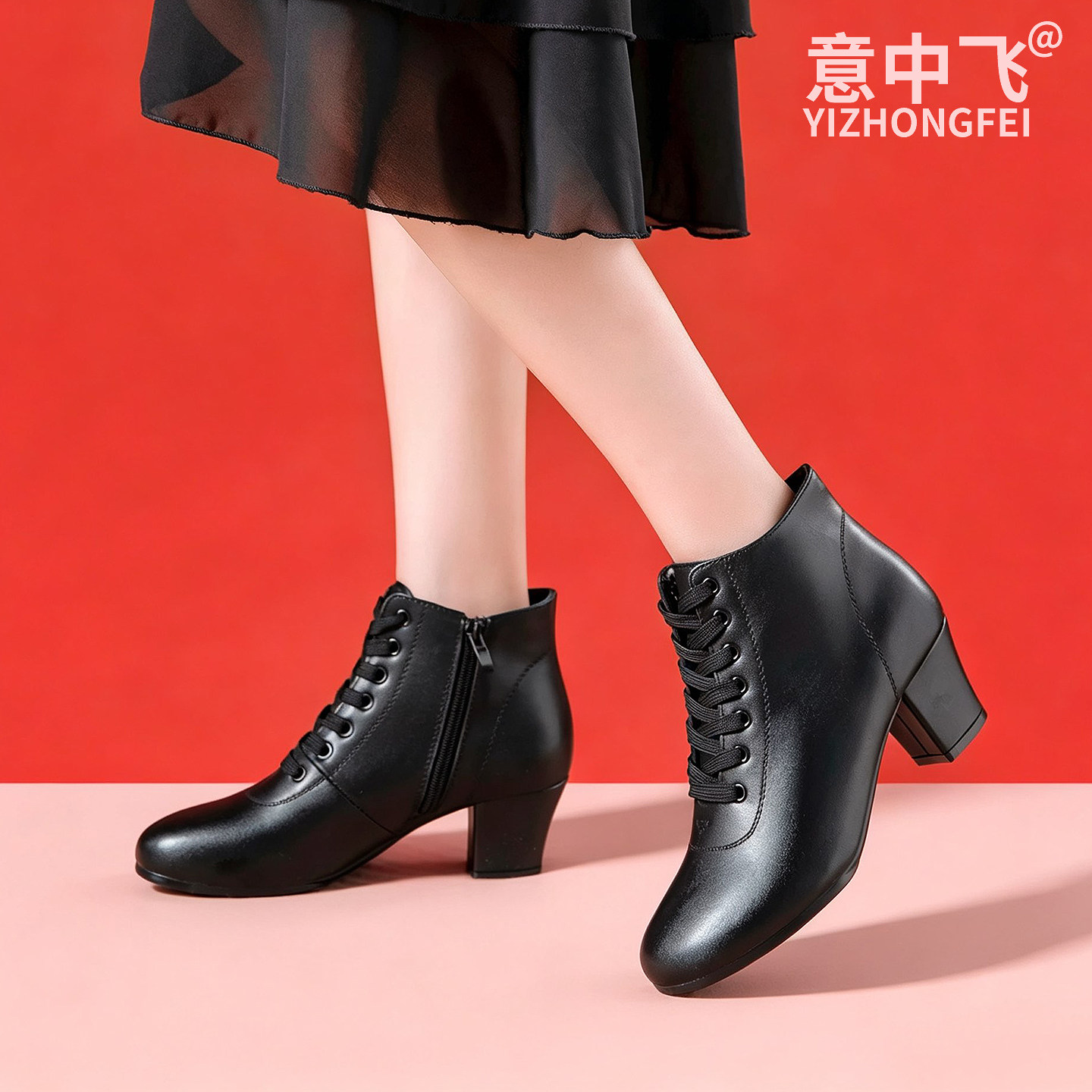 成人女软底高跟广场舞鞋