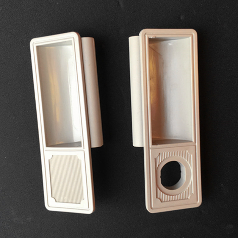 办公家具铁皮柜拉手柜门内嵌式方扣手塑料壳把手文件柜锁9637圆孔