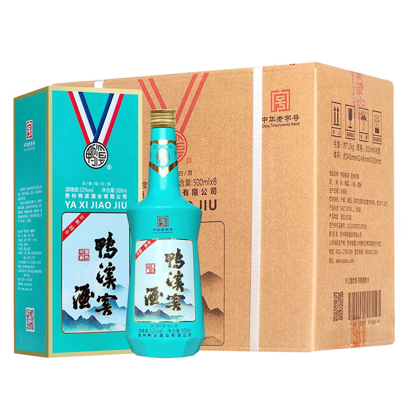鸭溪窖500ml*6瓶纯粮食酒52度