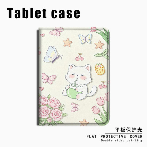 适用卡通小猫联想拯救者PadPro小新2025趣味可爱Studio平板Y7000创意11寸K11启天M10新款Plus防摔GT保护壳套
