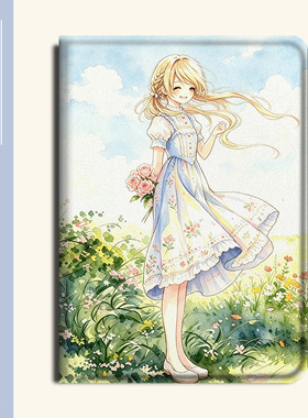 适用田园风少女小米7s卡通可爱8pro/Ultra平板5红米Redmi潮Pad/SE/4Plus/6Max/11/6s带笔槽12.4寸Pro保护套壳