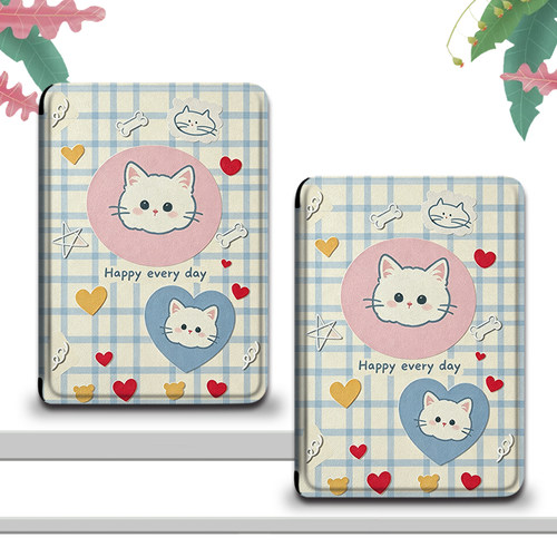 格子小猫汉王电子书保护壳