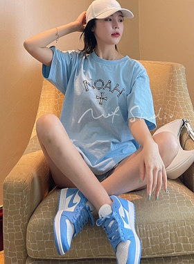 NOF studio 骨头徽标logo美潮印花短袖T恤