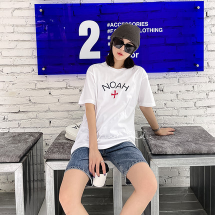 NOF studio  初代十字美潮宽松休闲短袖T恤 男女同款
