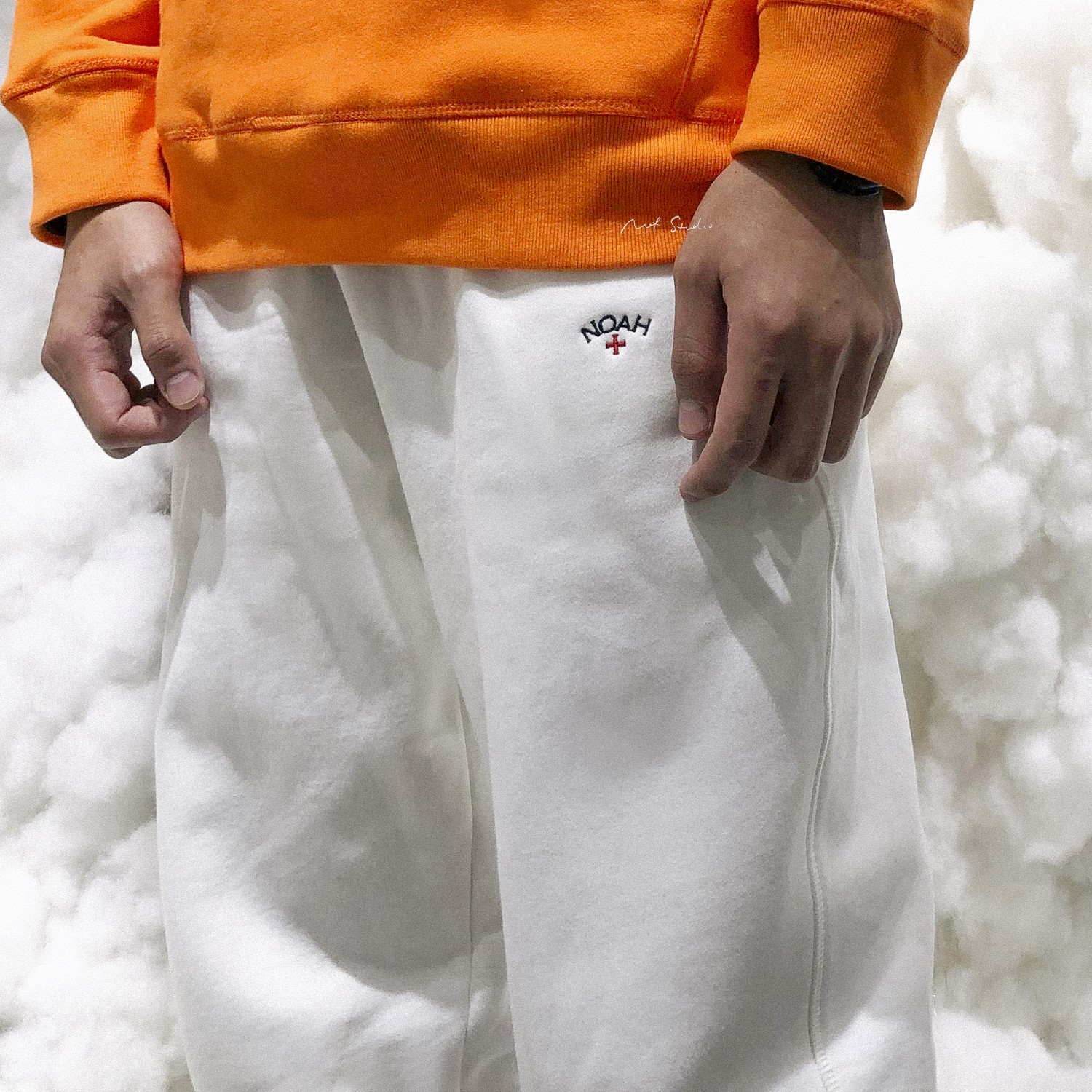 经典小刺绣美潮宽松长裤