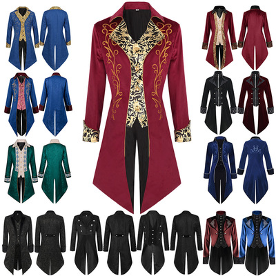 Medieval tailcoat steampunk retro men's Halloween costume