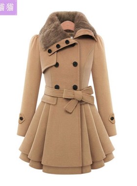 2020 Ladies Long Winter Jackets Coat For Women Coats毛呢外套