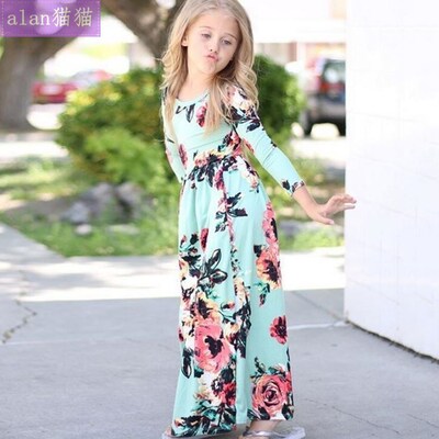 dressgirllongskirtprinting