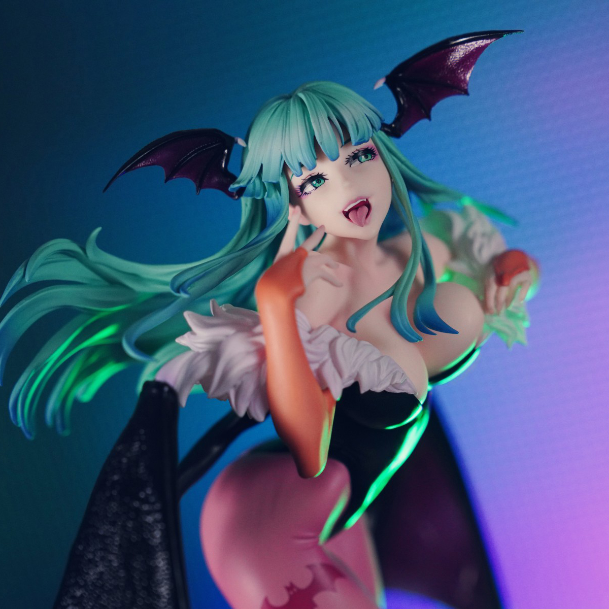 恶魔战士莫莉卡莫妮卡魅魔手办二次元美少女摆件模型礼物机箱车载