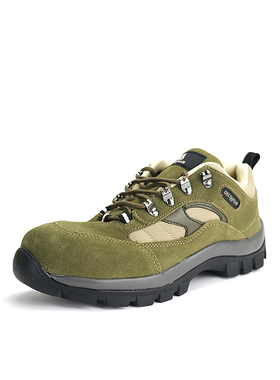 代尔塔 301305 耐高温劳保鞋牛皮安全鞋运动款防滑防砸防刺工作鞋