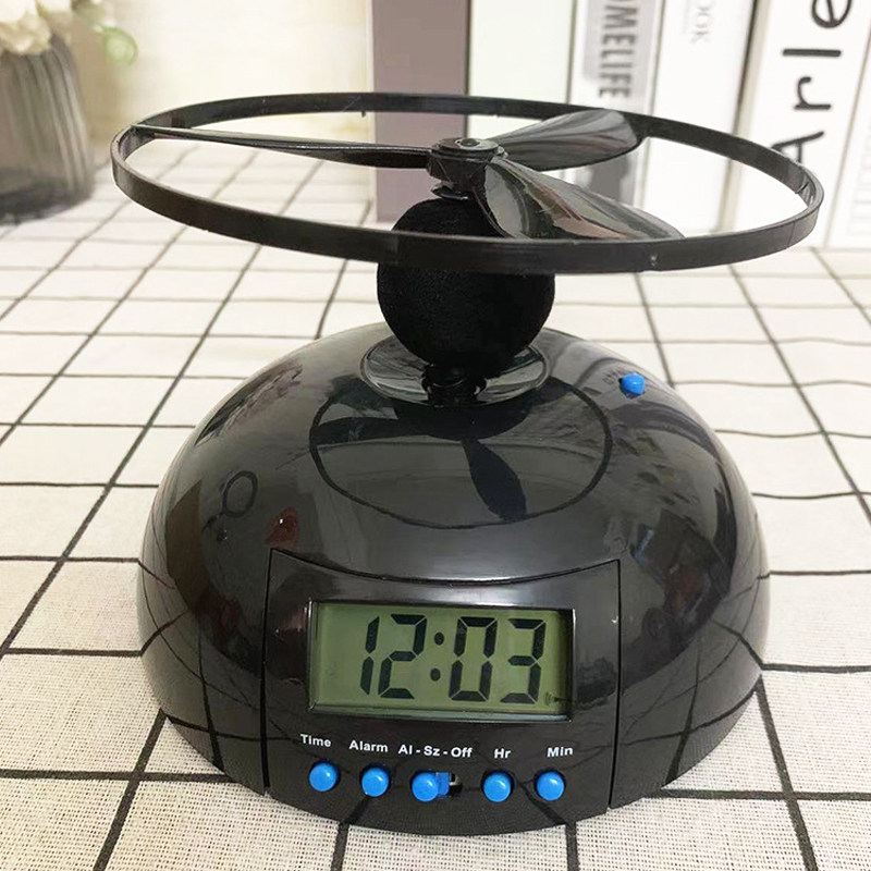 会飞的竹蜻蜓闹钟起床神器