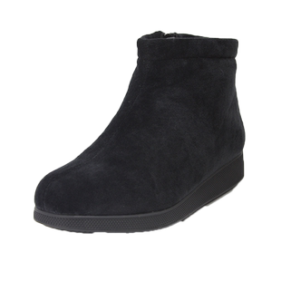 内联升棉鞋女鞋秋冬高帮鞋拉锁棉鞋保暖休闲靴子防滑4190C 4191C