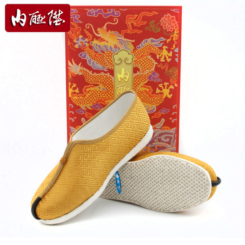 内联升禅意和尚手工千层底居士鞋