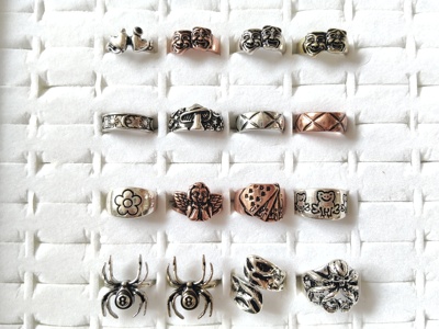 复古做旧系列戒指欧美时尚百搭学生女个性蜘蛛蘑菇金属简约指环09