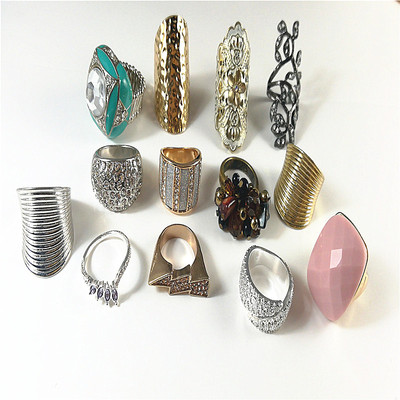 夸张风质感镂空滴油弹力街拍首饰