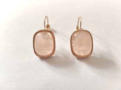 气质简约树脂钻耳环耳钩欧美时尚百搭学生女个性纹路不同随机潮02