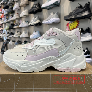 AGCV426 舒适百搭运动鞋 李宁女子25秋冬新品 加绒保暖中帮休闲鞋