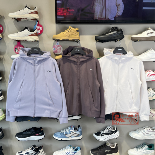 连帽卫衣AWDW078 女子健身系列舒适休闲开衫 李宁卫衣2026春季 新款